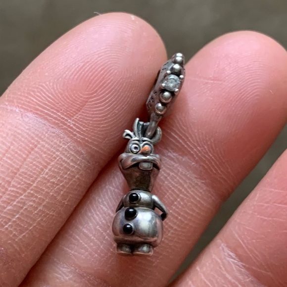Retired Pandora - Disney, Frozen Olaf Dangle Charm Sterling Silver 925 - Picture 2 of 5